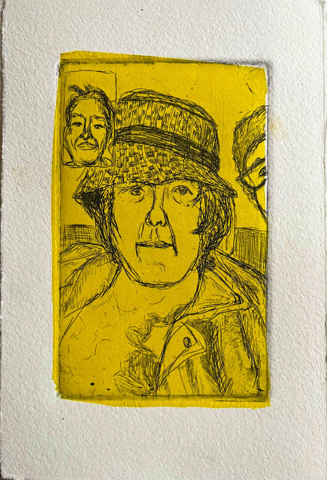 "Screenshot 8" Hardground on Zinc with Chine Colle 