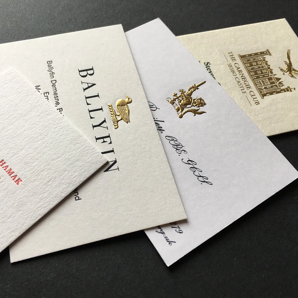 engraved visiting cards