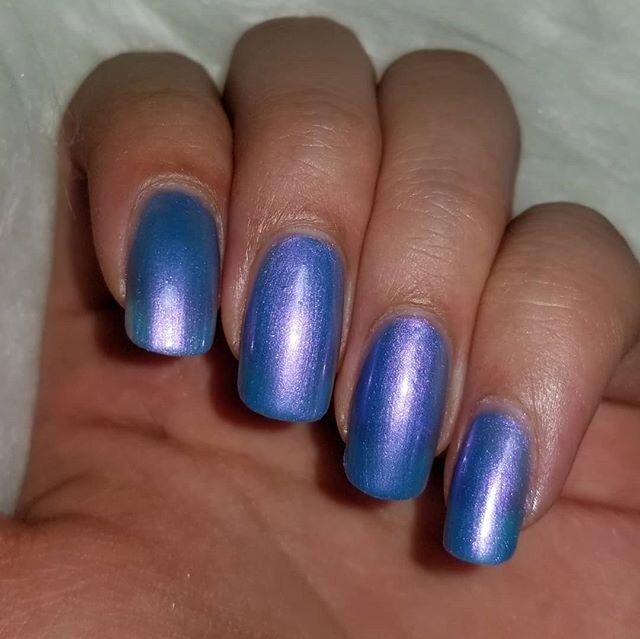 🎀HELP ME NAME THIS POLISH!🎀
Here is the final shot.

Drop down some name suggestions for this polish! The to names will be selected for voting :) Color description:  periwinkle polish with a pearl finish
.
.
. 
#nailstagram #nailsofinstagram #nails