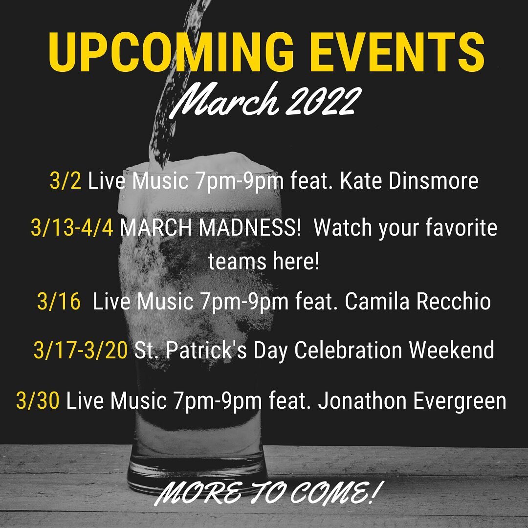 Hey friends! 👋

March is going to be a banger of a month! 
Make sure you join us for fun, music, celebration and community!
Looking forward to seeing all of your faces!😜😜 

#visitballard #music #localmusic #fun