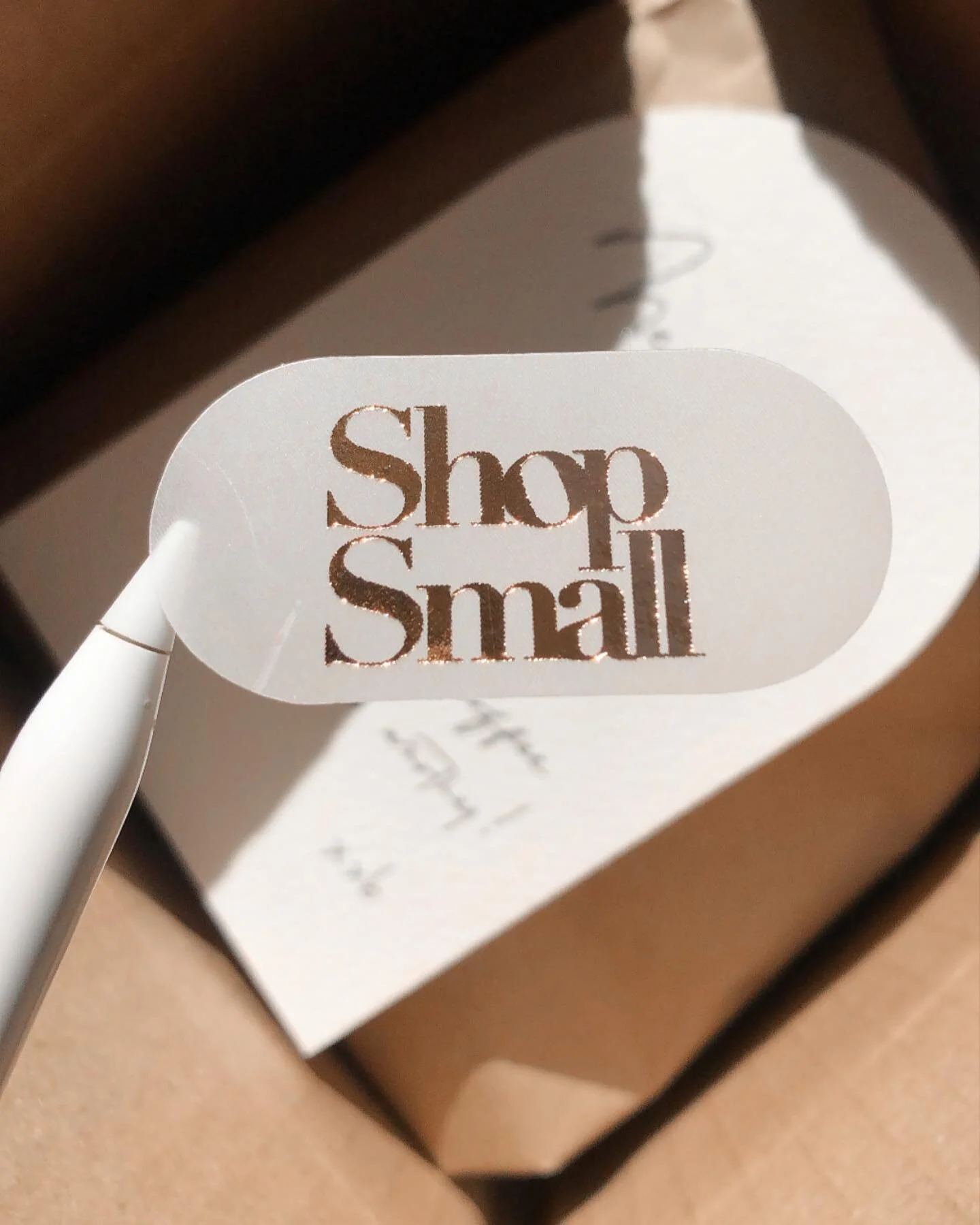 ✨ small shop saturday with a touch of copper foiling, 

adding some small packaging stickers to the site this week.