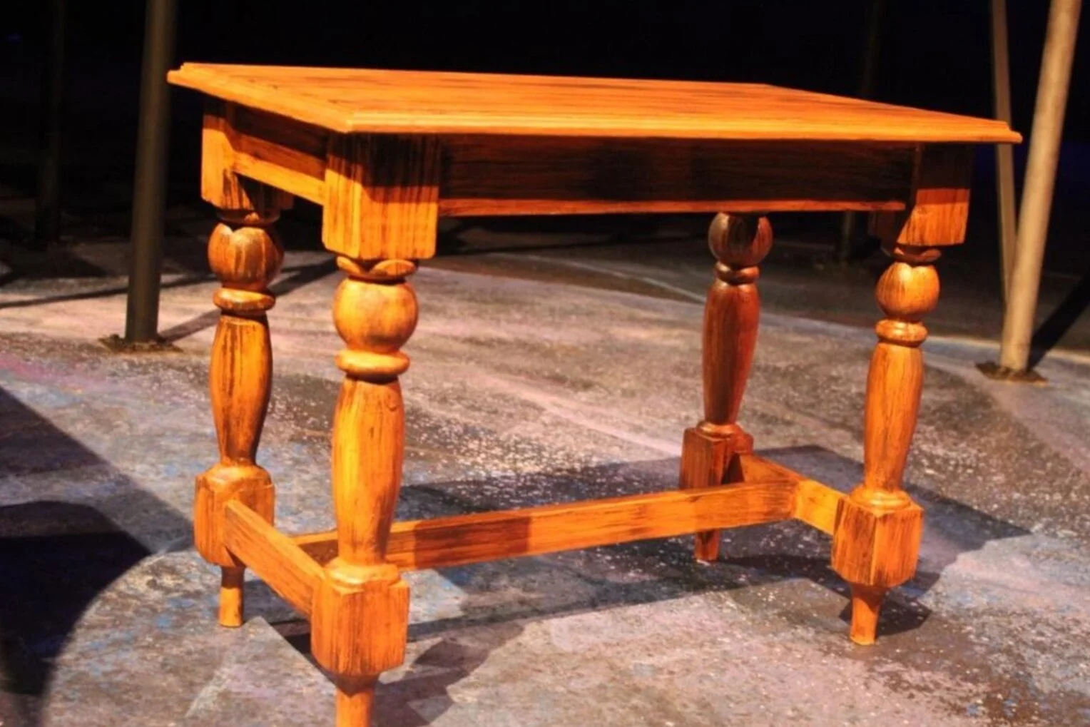 PC: Anne Beller Built from poplar with lathed legs and jointed together with dowels.