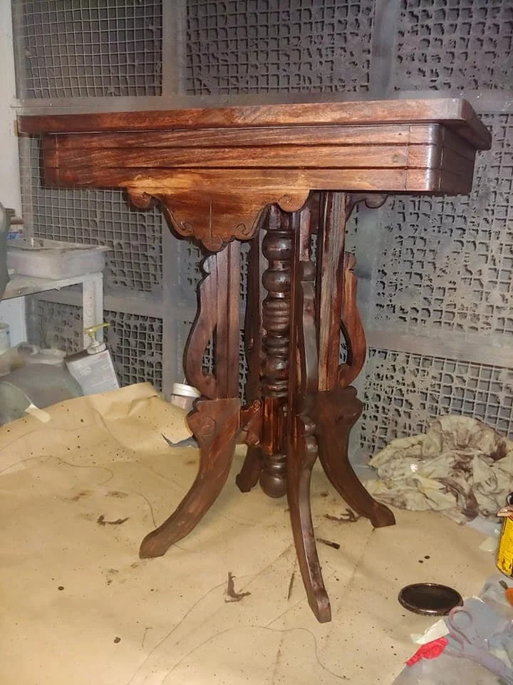 Initial Stain treatment 