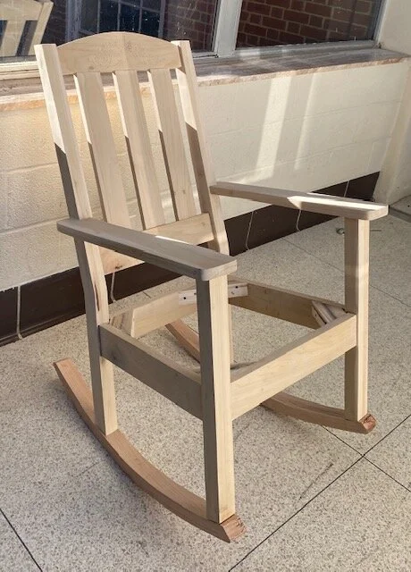 Finished Rocking chair structure