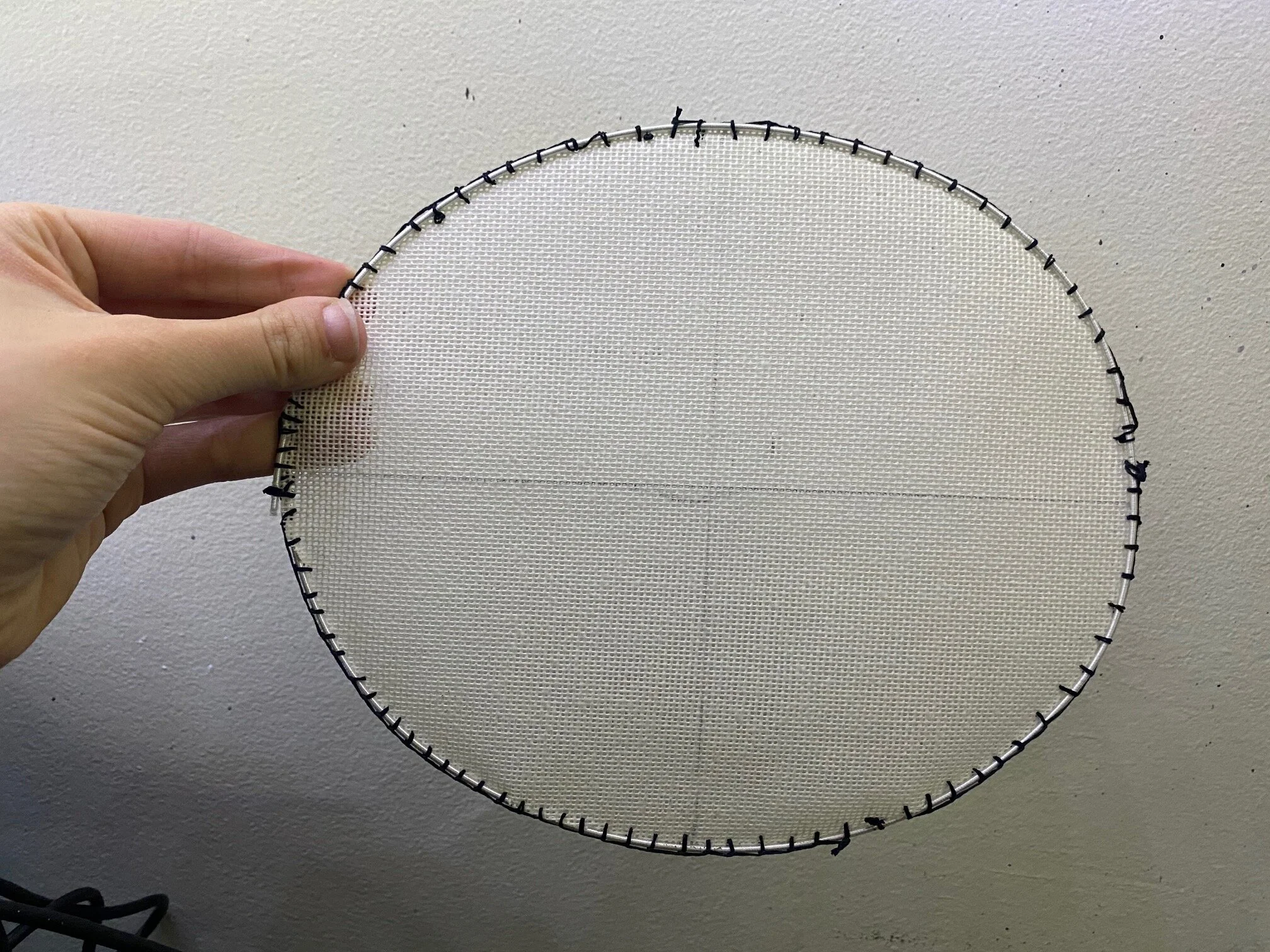 Blanket-stitched wire to tip