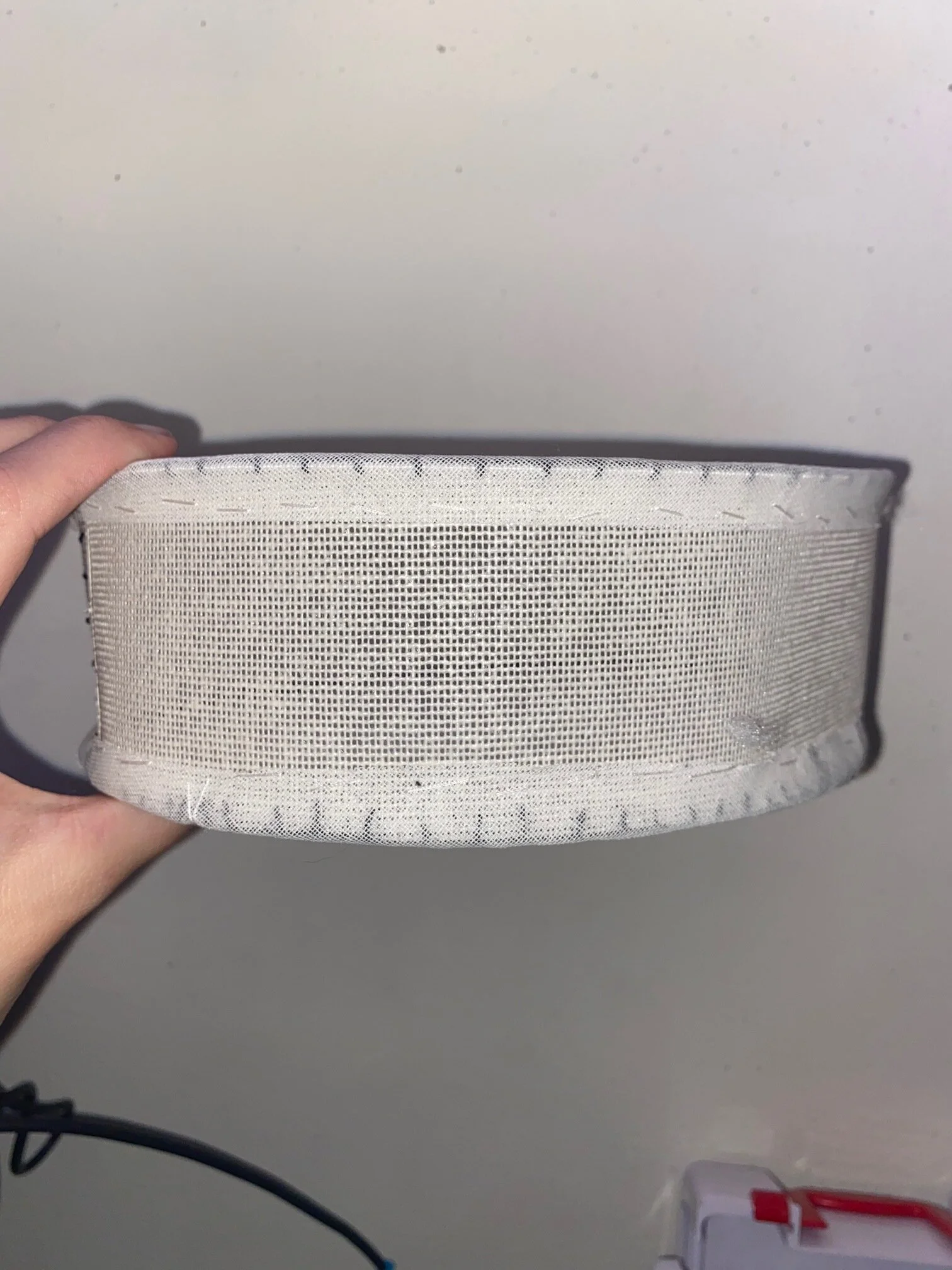 Frame for hat with bias over wiring 