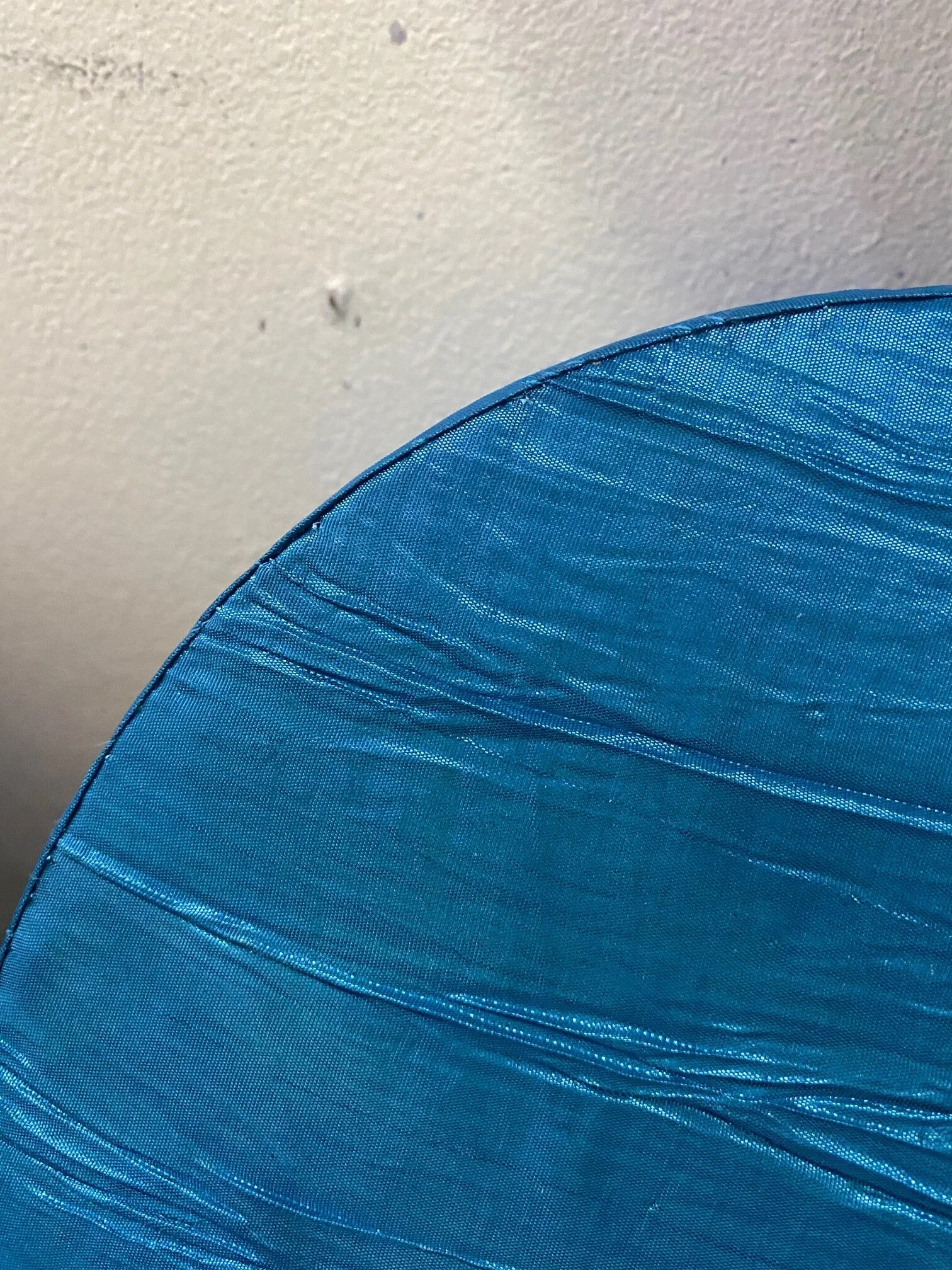 Close up of slip stitch results 