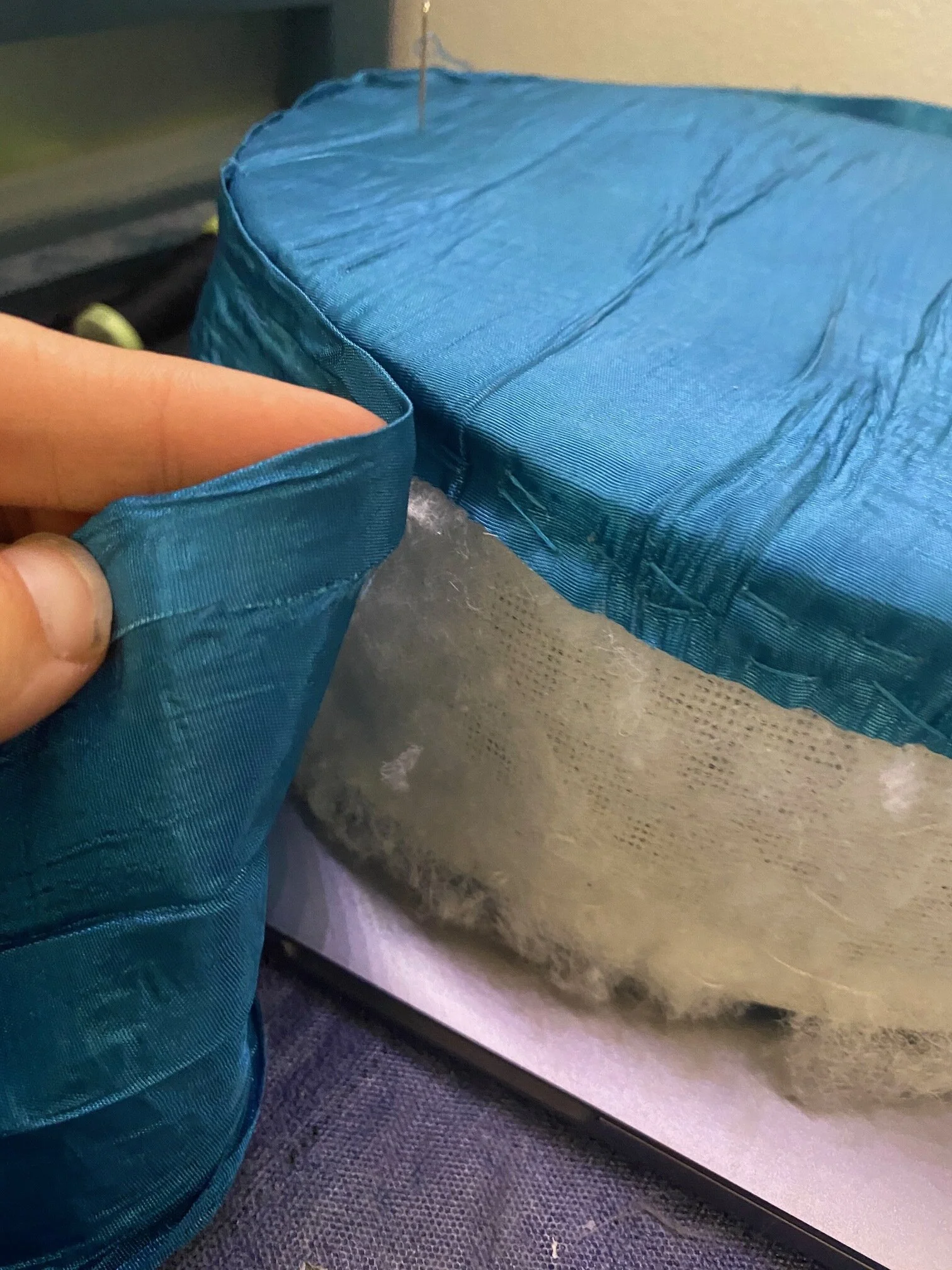 Process of adding fashion fabric