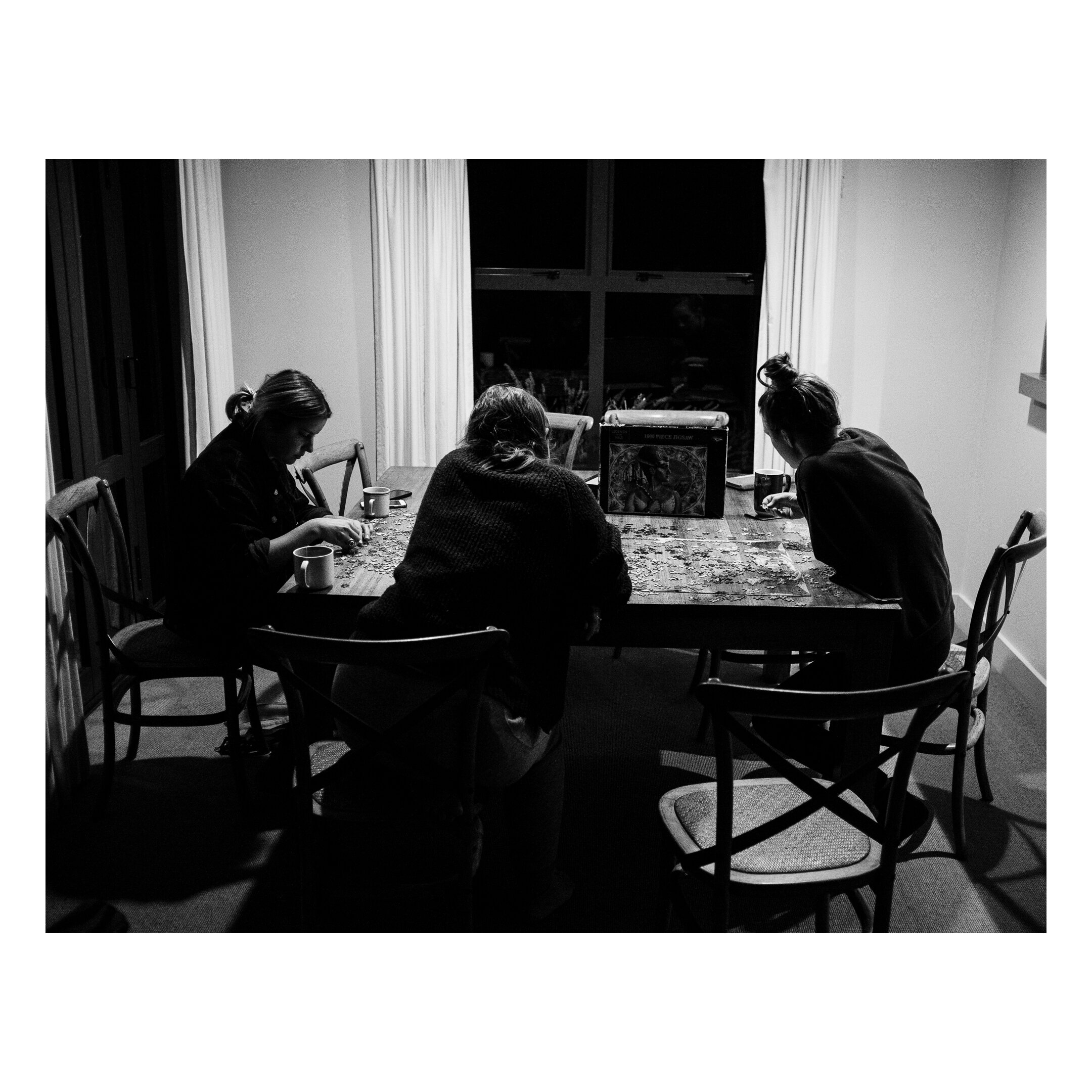 Puzzle night on Meadowstone drive.