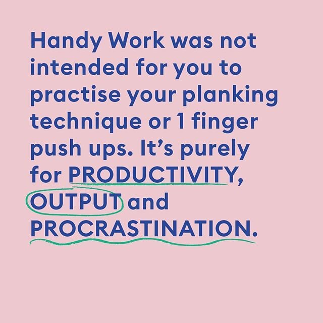 Productivity, Output and most importantly Procrastination....