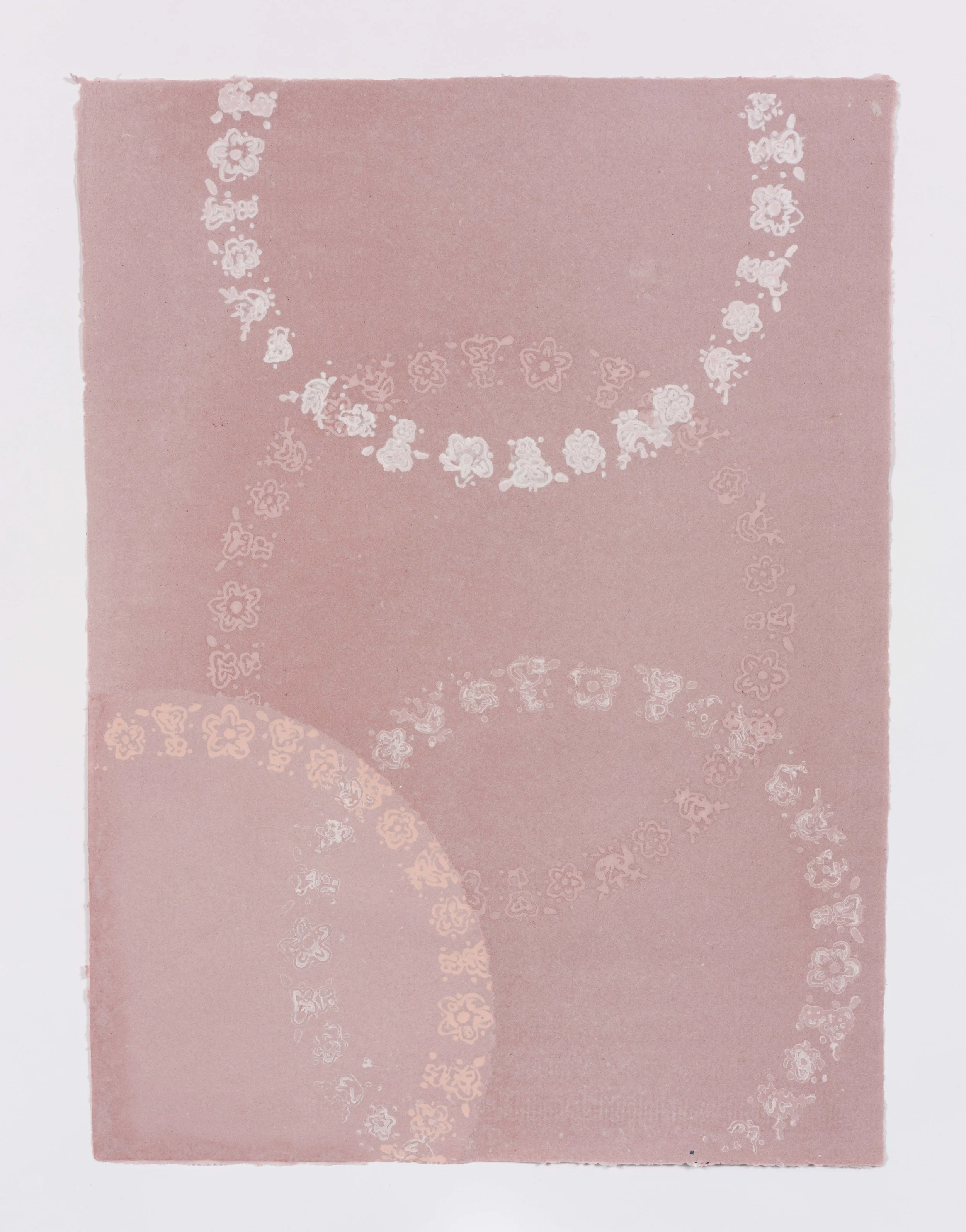 Ringleader (Table Setting)
Watermarked cotton base sheet with layered blowouts, pulp painting, and abaca
22 x 30 inches
2025