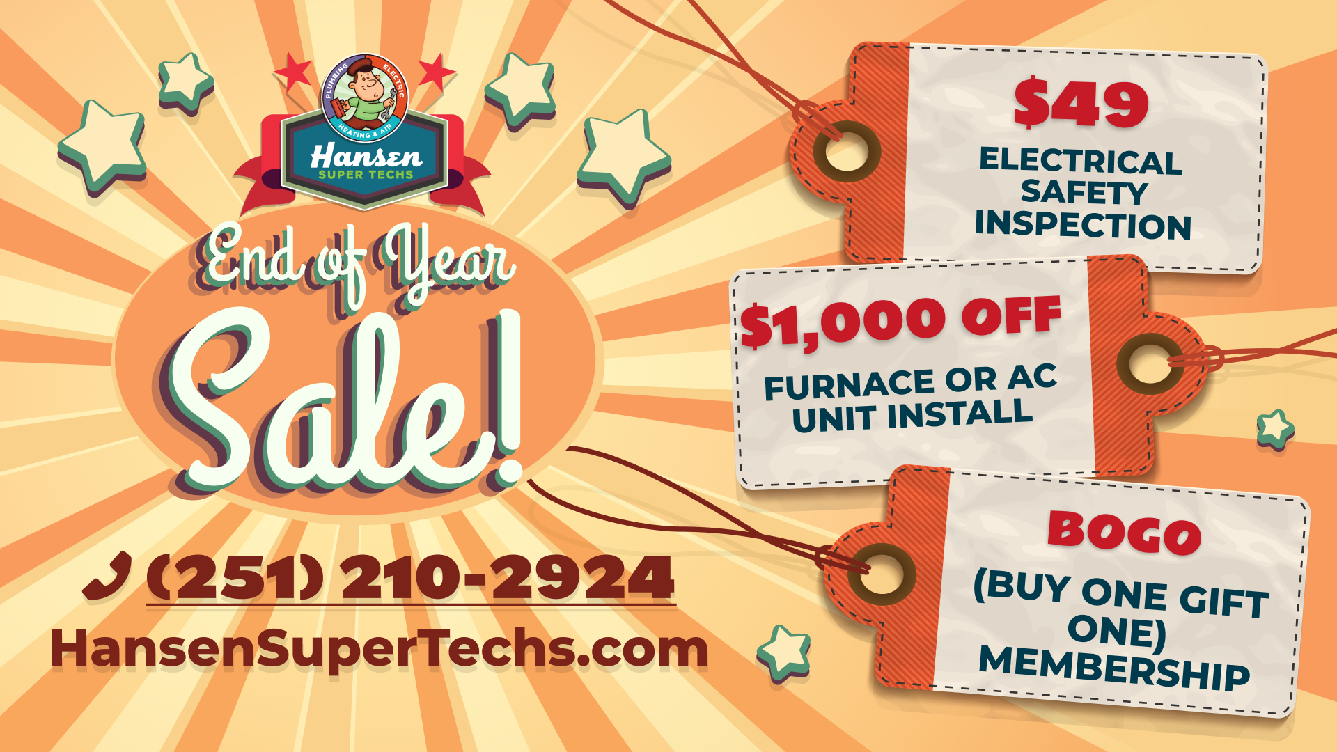 An ad I designed for Hanson at AdLeverage using fonts, colors, logo and other assets from the brand kit