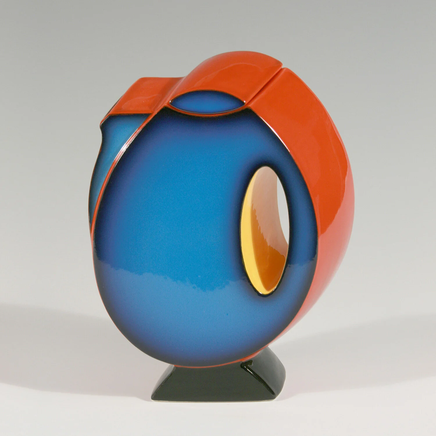 Mid Century Modern Teapot - Blue