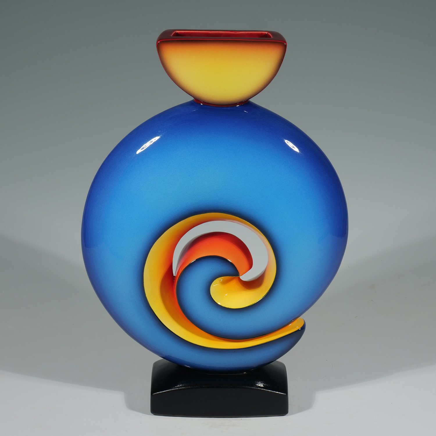 Spiral Vase 3 - Blue