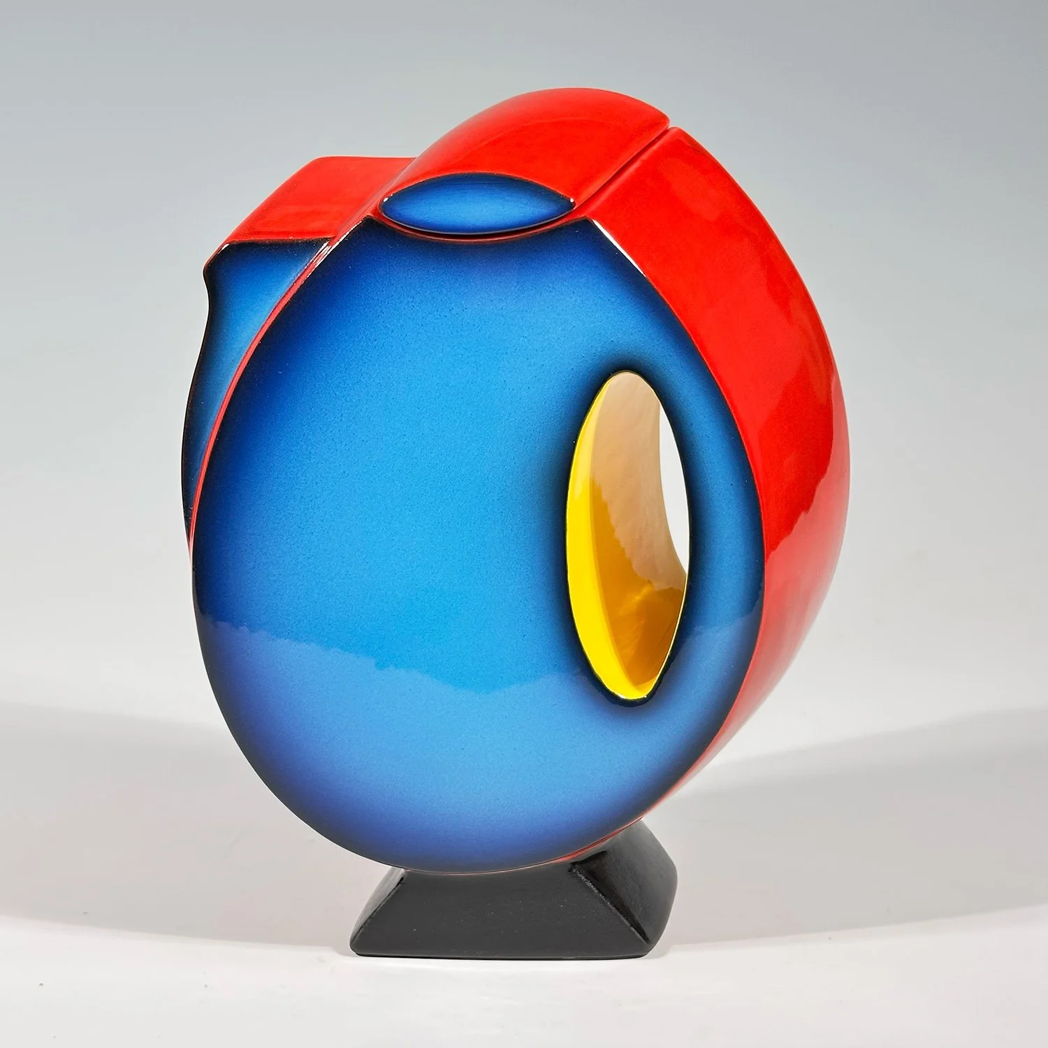 Mid Century Modern Teapot - Blue