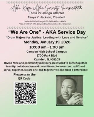 This Monday, we are hosting our Annual &ldquo;We Are One&rdquo; - AKA Service Day!  Divine Nine, community members, church folks, family and friends are invited to come together in unity, collaboration and commitment to volunteer, uplift and serve! P