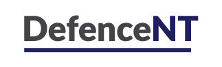 The logo of Defence NT with the text 'Defence' in gray and 'NT' in blue, underlined.