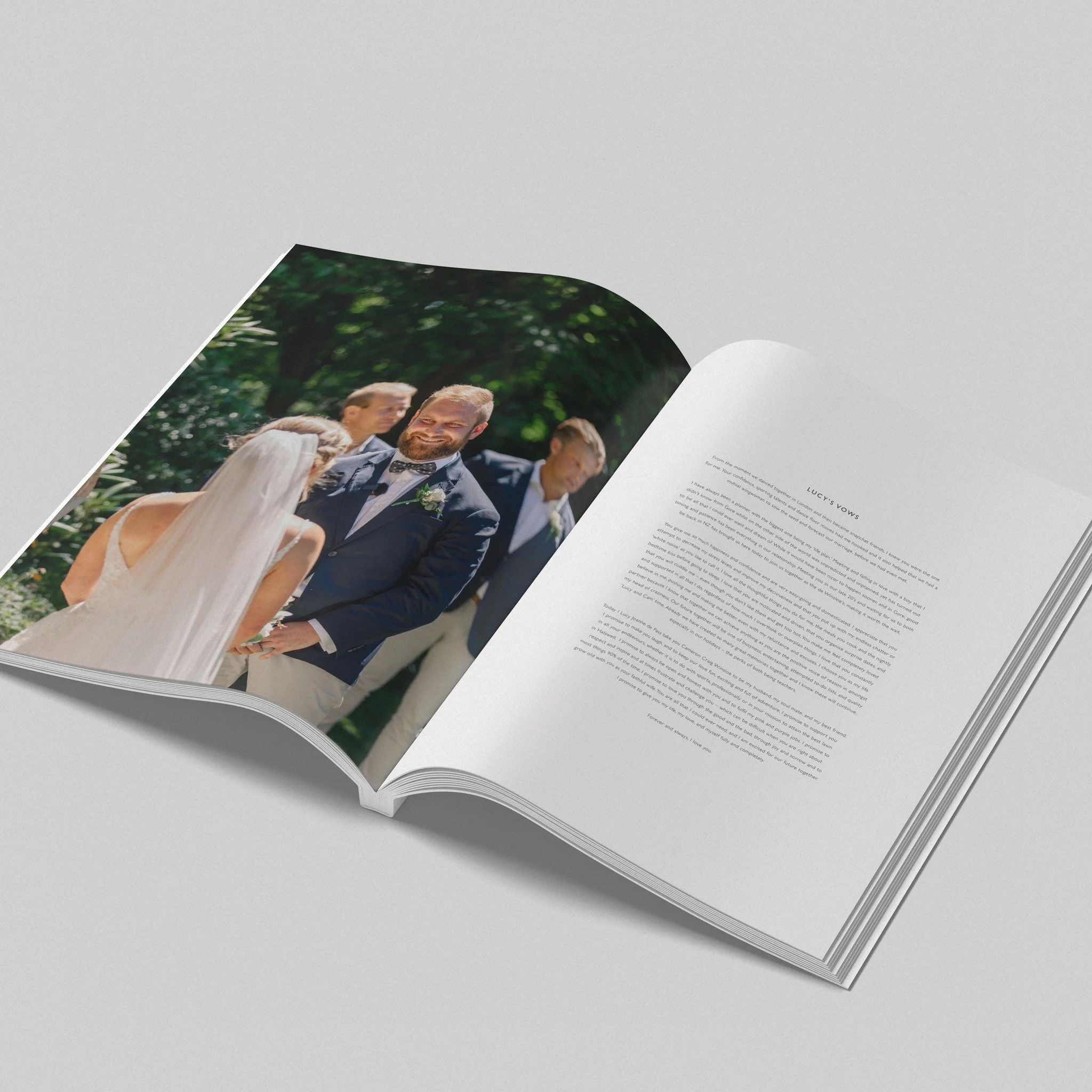 Did you know you can add your vows + any other special moments to your album? 🤍