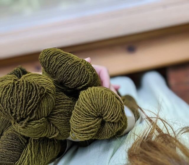 New yarn acquisition from @thefarmersdaughterfibers. These beautiful skeins of Soka'pii will become a #rosewoodsweater.
.
.
.
#thefarmersdaughterfibers #woollove #yarnstash #marcelleetclo #knitsweater #sokapii #knistagram #instaknit