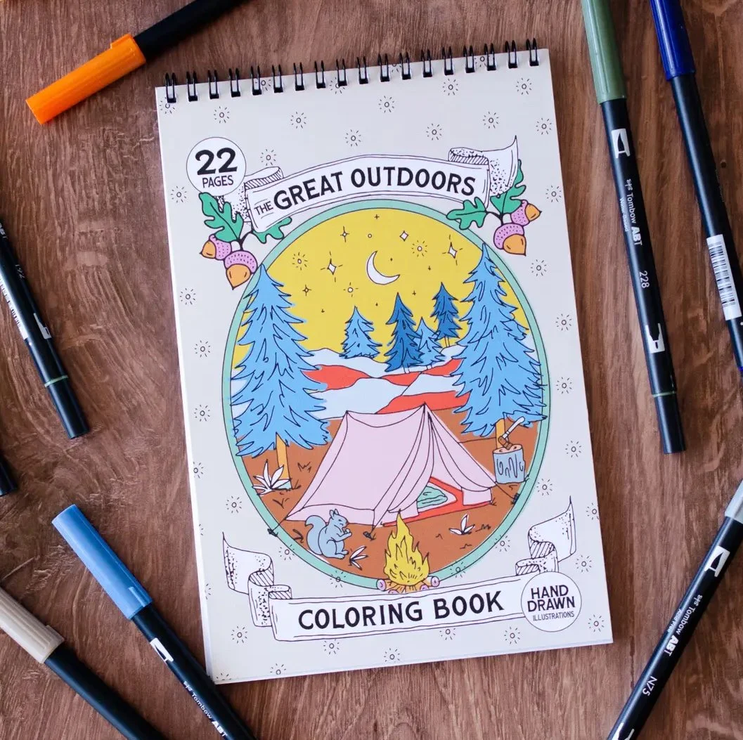 Outdoor Adventure Premium Coloring Book