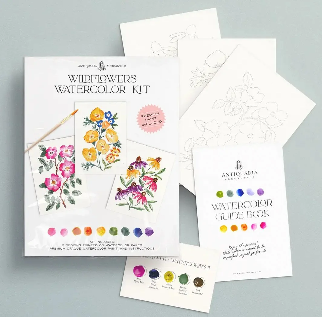Watercolor Kit - Wildflowers