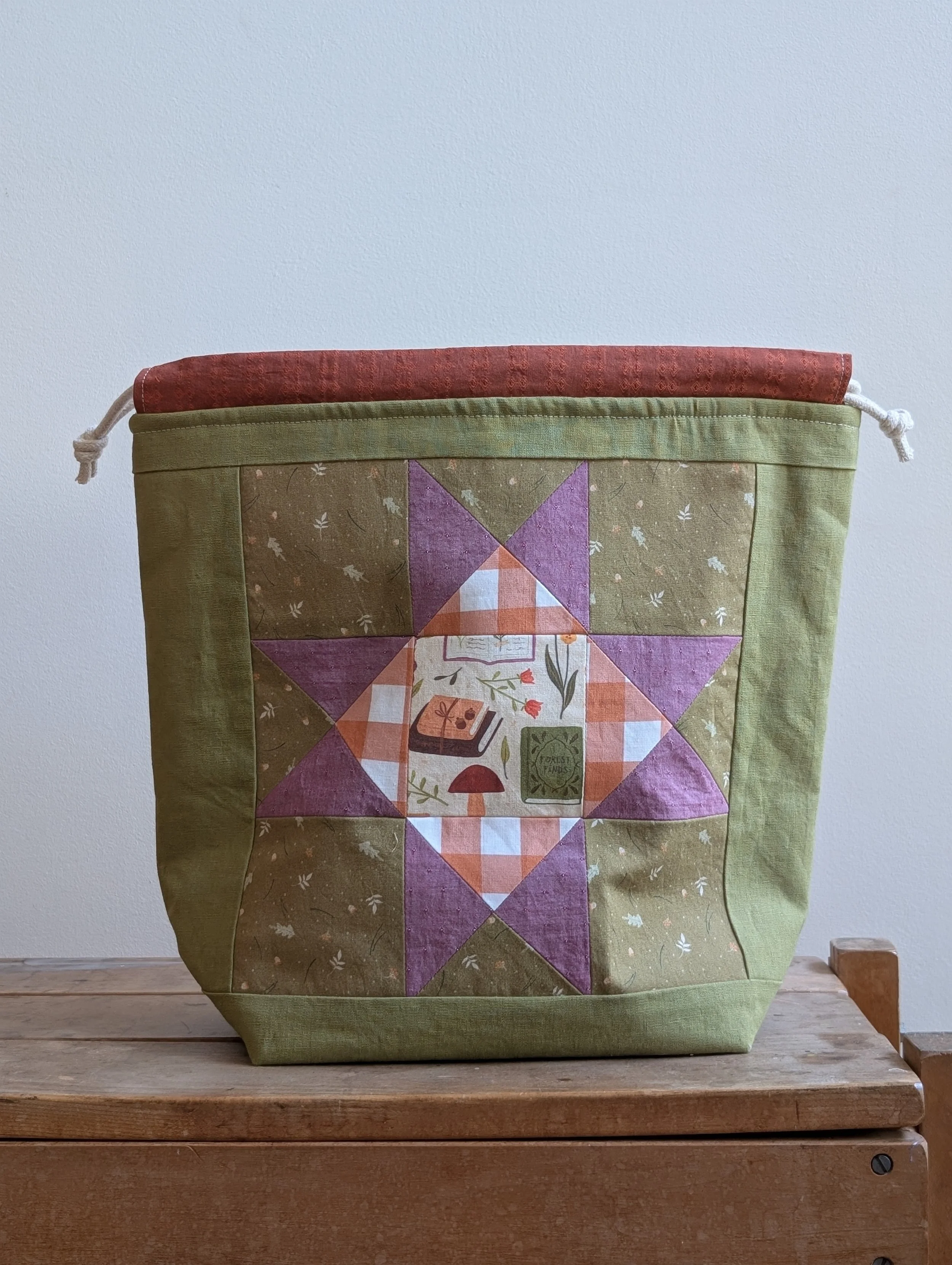 Forest Finds Large Shawl Bag (fits 4-5 skeins)