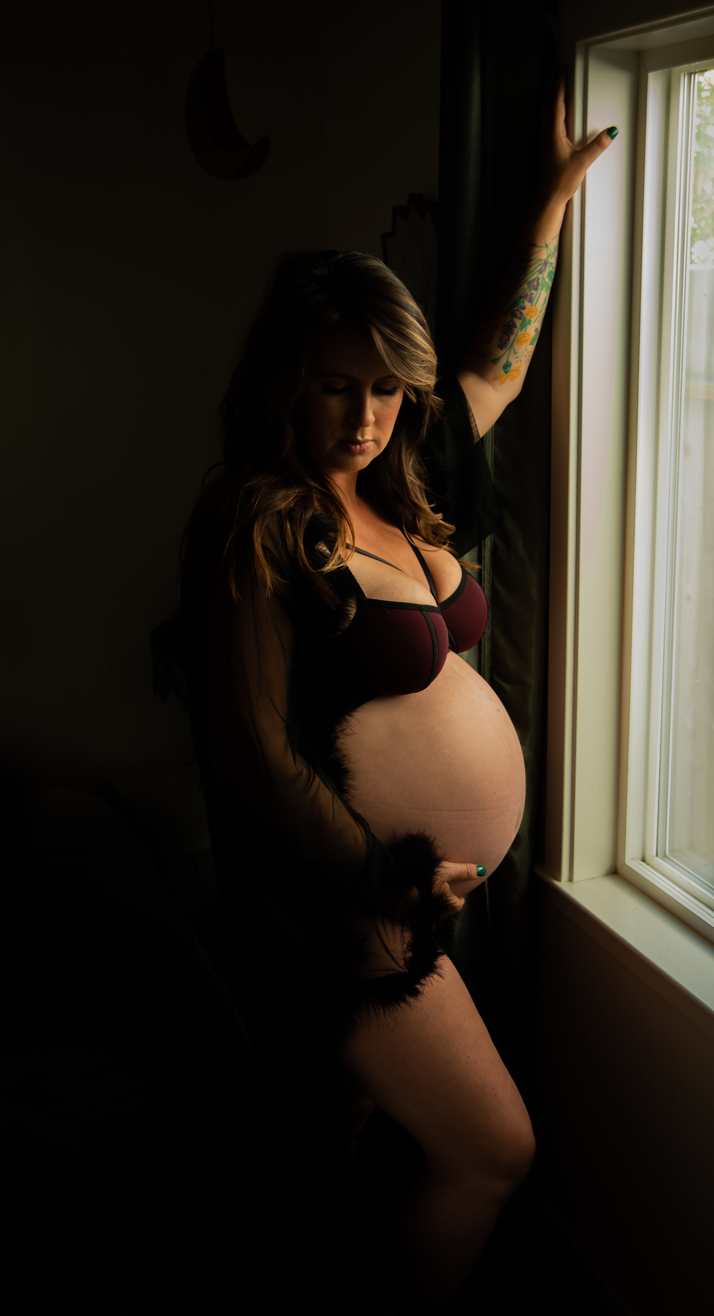 San Francisco maternity boudoir by Jennifer Maesen Photography