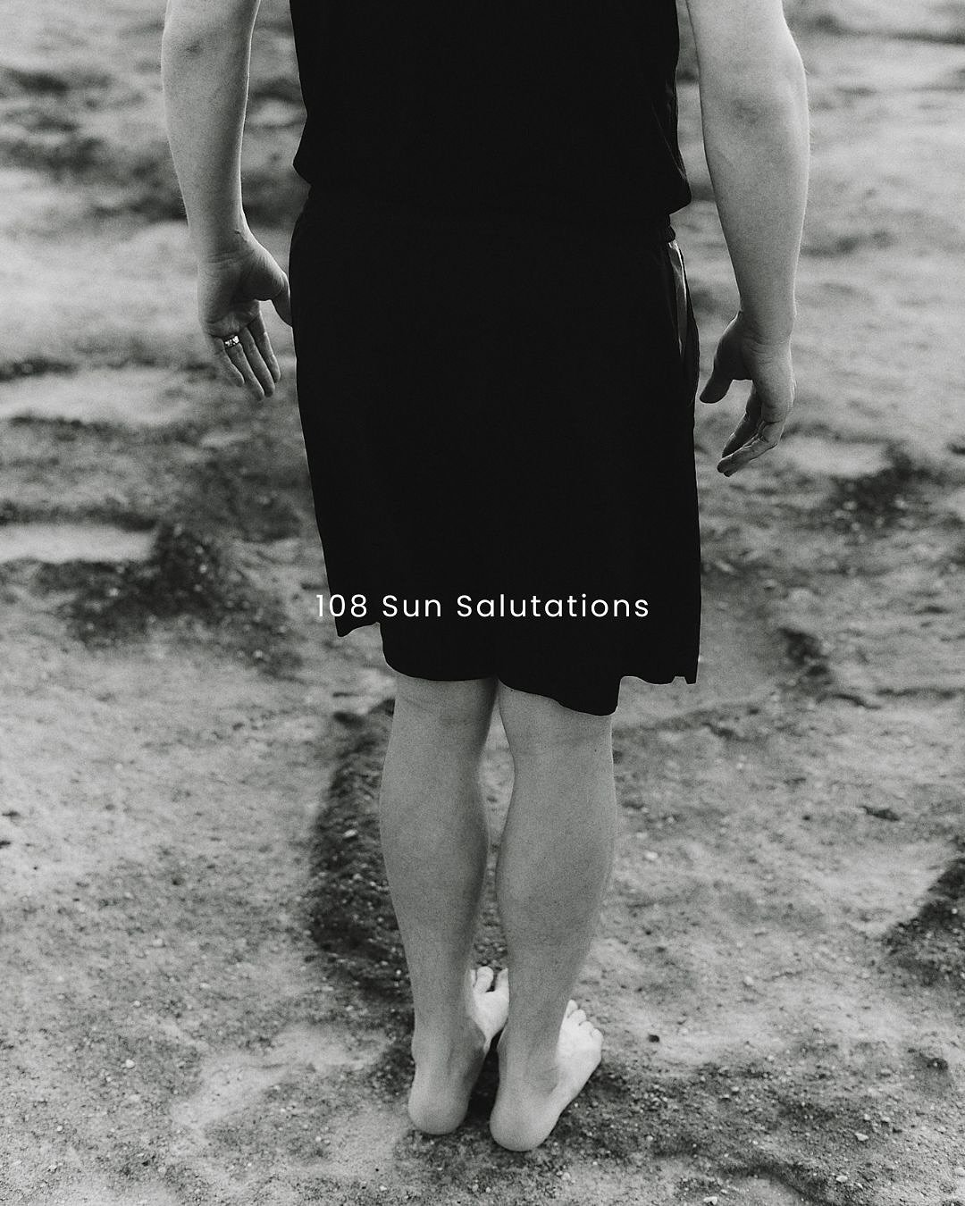 108 Sun Salutations returns. 
The same sequence repeated 108 times. Reach, fold, lift, step back, lower, up, back, forward&hellip; again and again. 
In yogic lore, 108 is said to mark a complete cycle &mdash; beads on a mala, distances between celest