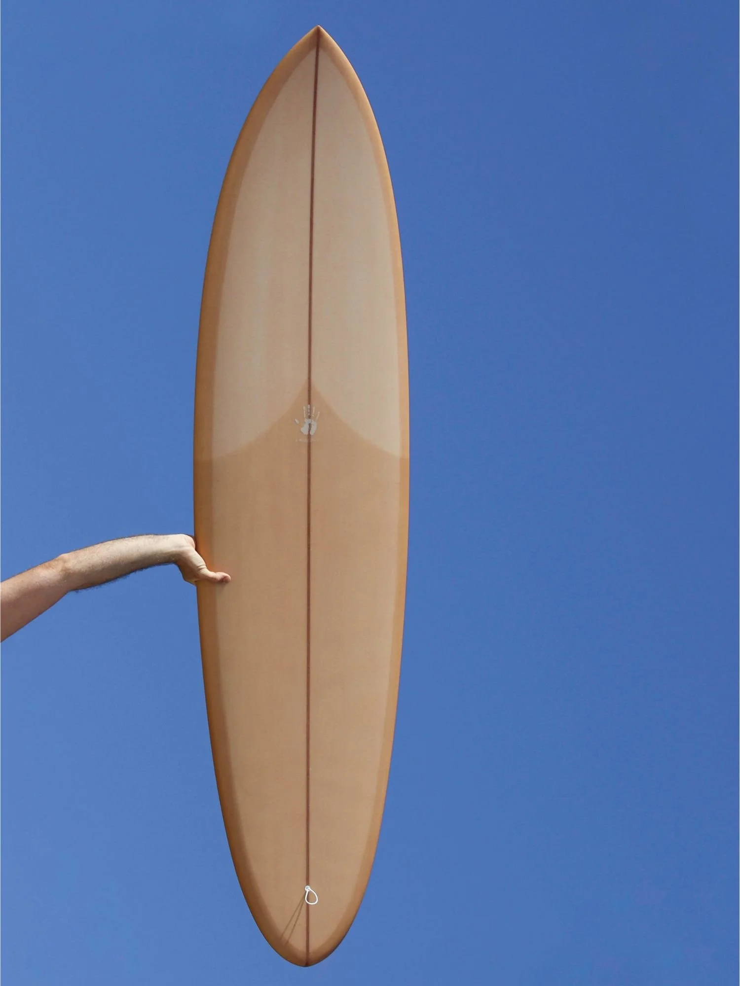 Classic lightning bolt 70's inspired single fin surfboard