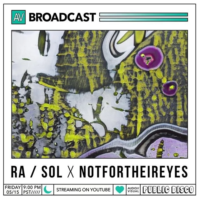 Join us this Friday at 9pm for our next AV Broadcast featuring @atomicnumber88 and @notfortheireyes