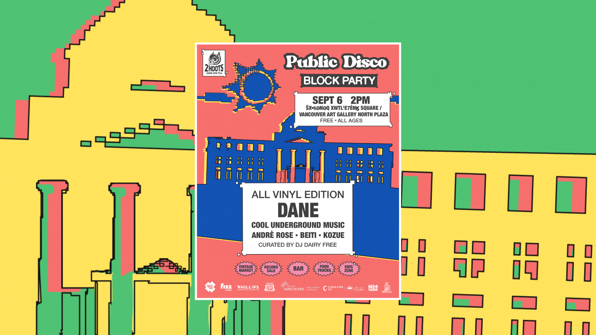Public Disco Hosts Final Free Block Party of 2025 on September 6 at šxʷƛ̓ənəq Xwtl’e7énḵ Square