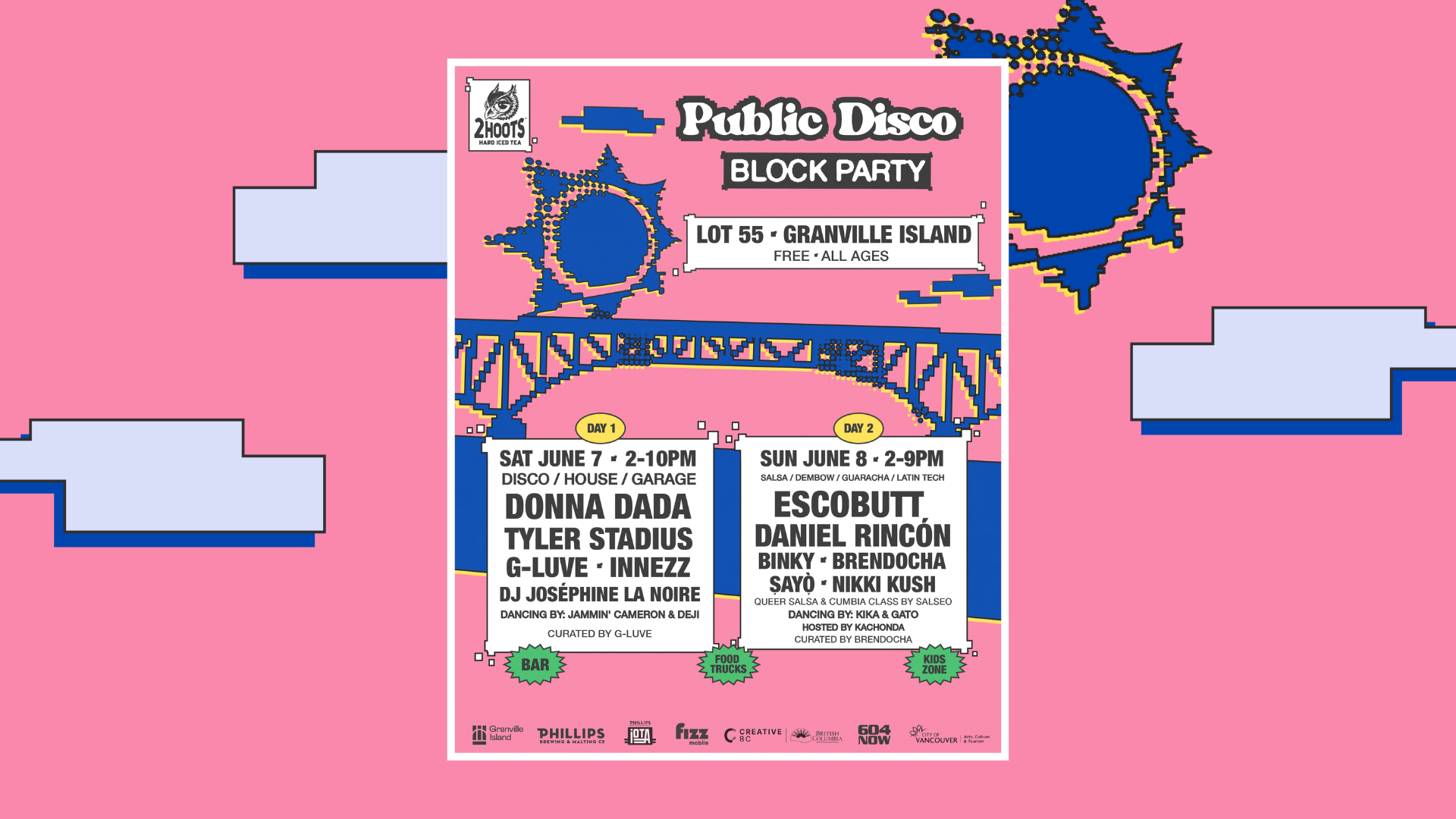 Public Disco Expands Free Block Party on Granville Island to Two Days on June 7 &amp; 8