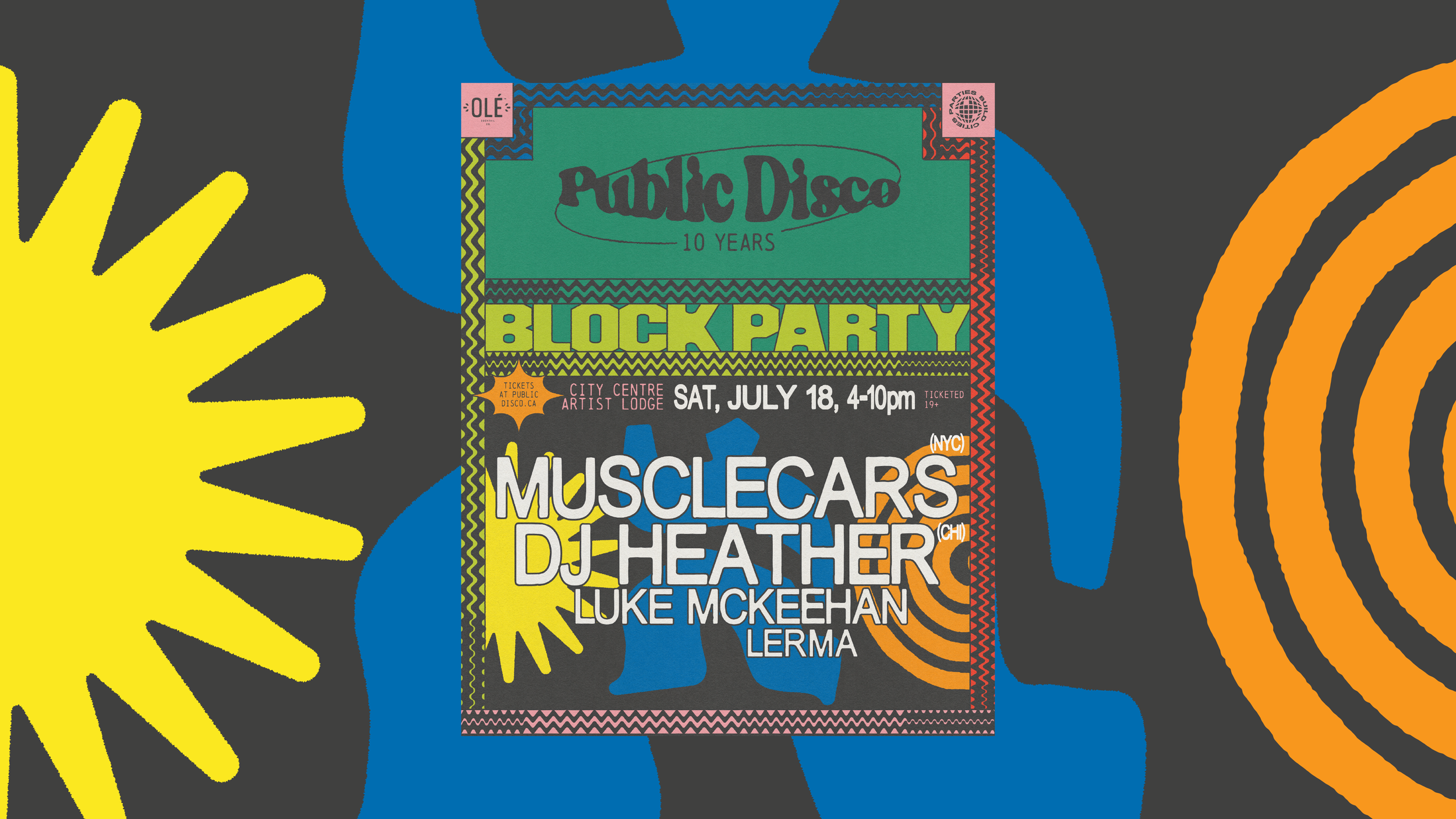 House Legends Musclecars and DJ Heather Headline Public Disco's Summer Block Party in Vancouver on July 18