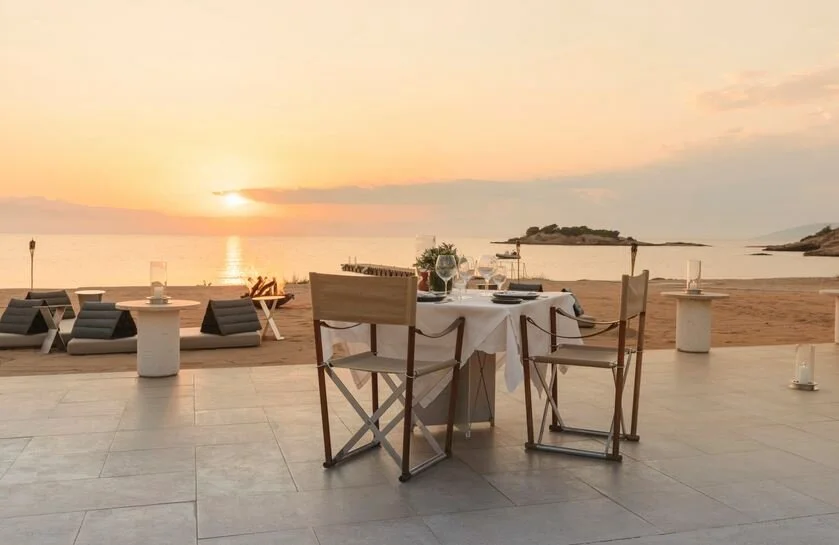 Amanzoe_Sunset dinner.JPG