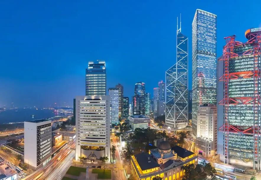 vue sur Statue Square.JPG