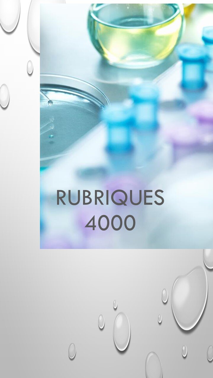 RUBRIQUES 4000