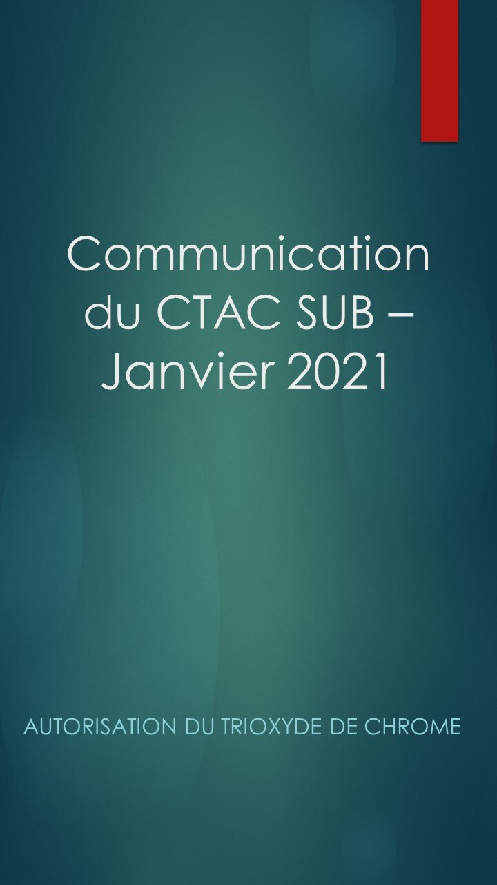FAQ CTAC SUB suite publication des autorisations