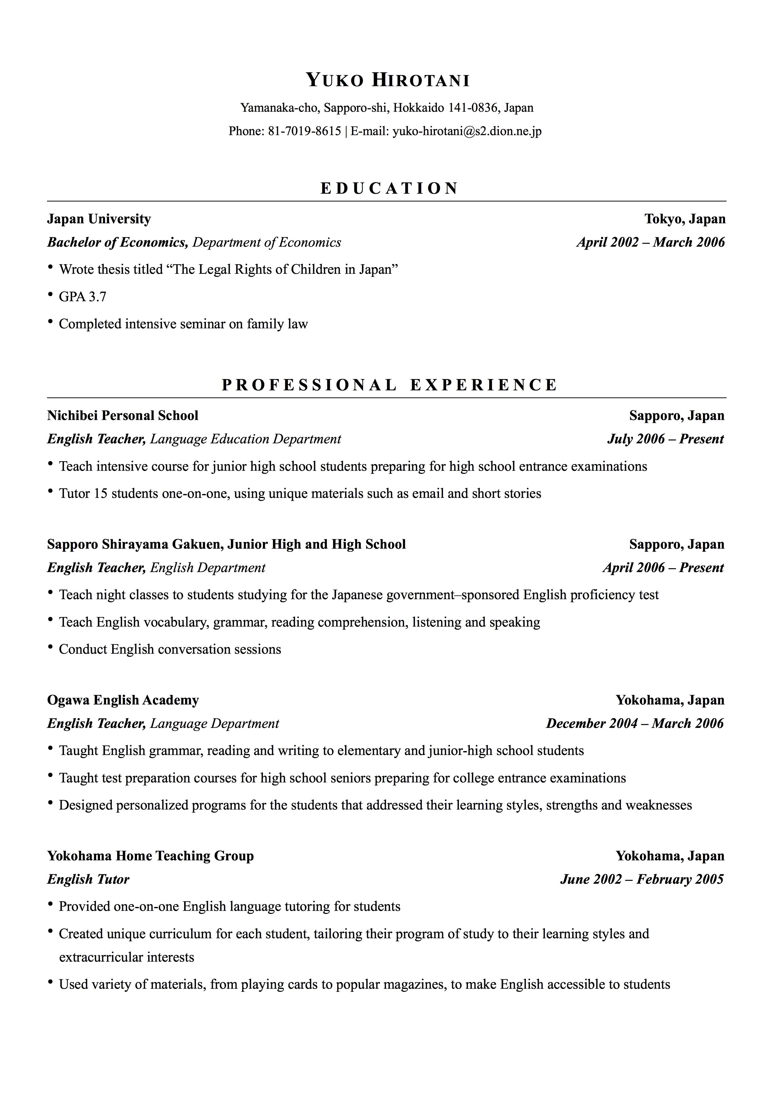 Ivy League Resume Template Ivy League Resume Template