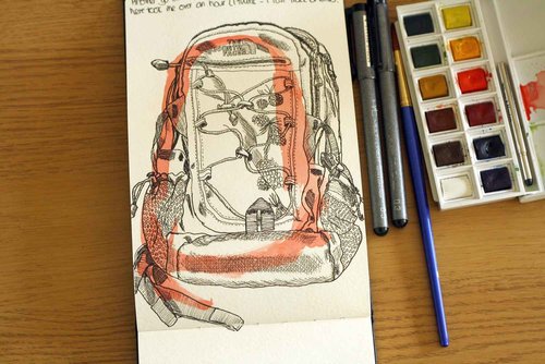 How to deal with unwanted sketchbook drawings — Cathryn Worrell