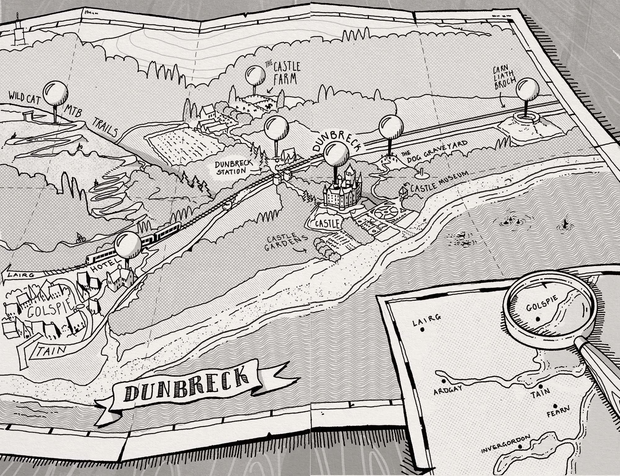 3D Hand Drawn Map - Operation Perilous Magnetism 