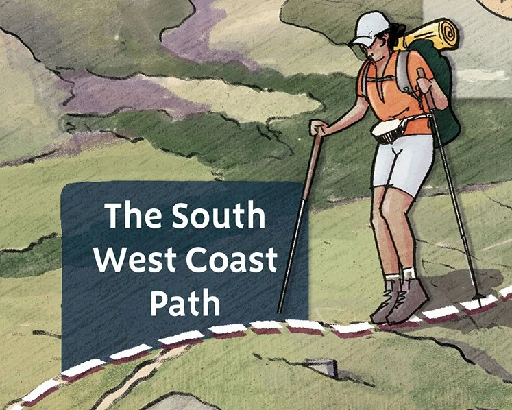 Honouring the hikers of the 'South West Coastal Path'.