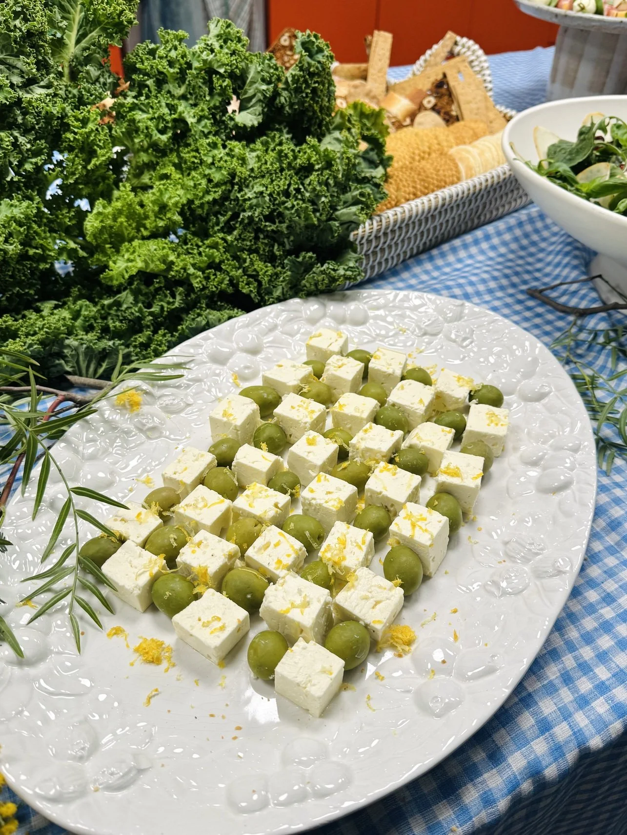 Olive and feta checkerboard grazing platter melbourne