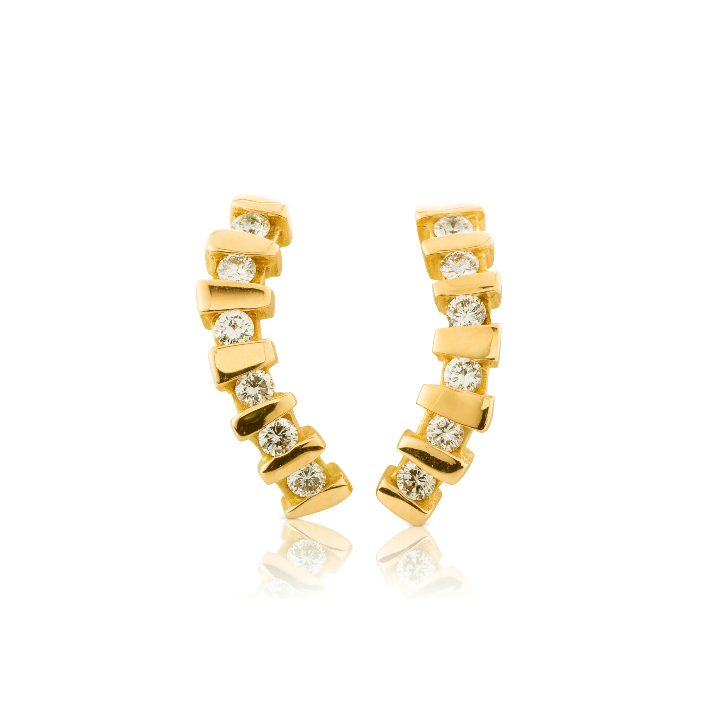 Boucles d'oreilles écorce T70JD12BO