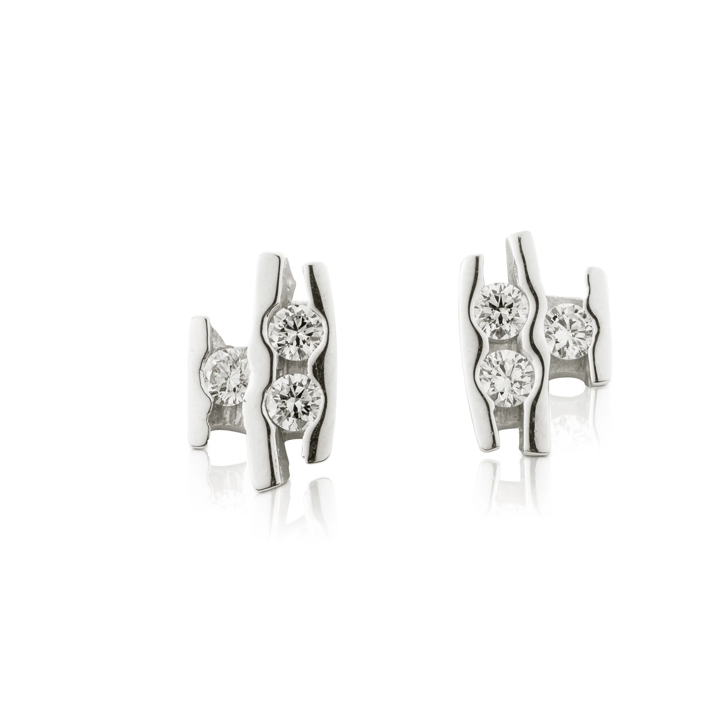 Boucles d'oreilles écorce  T128GD6BO