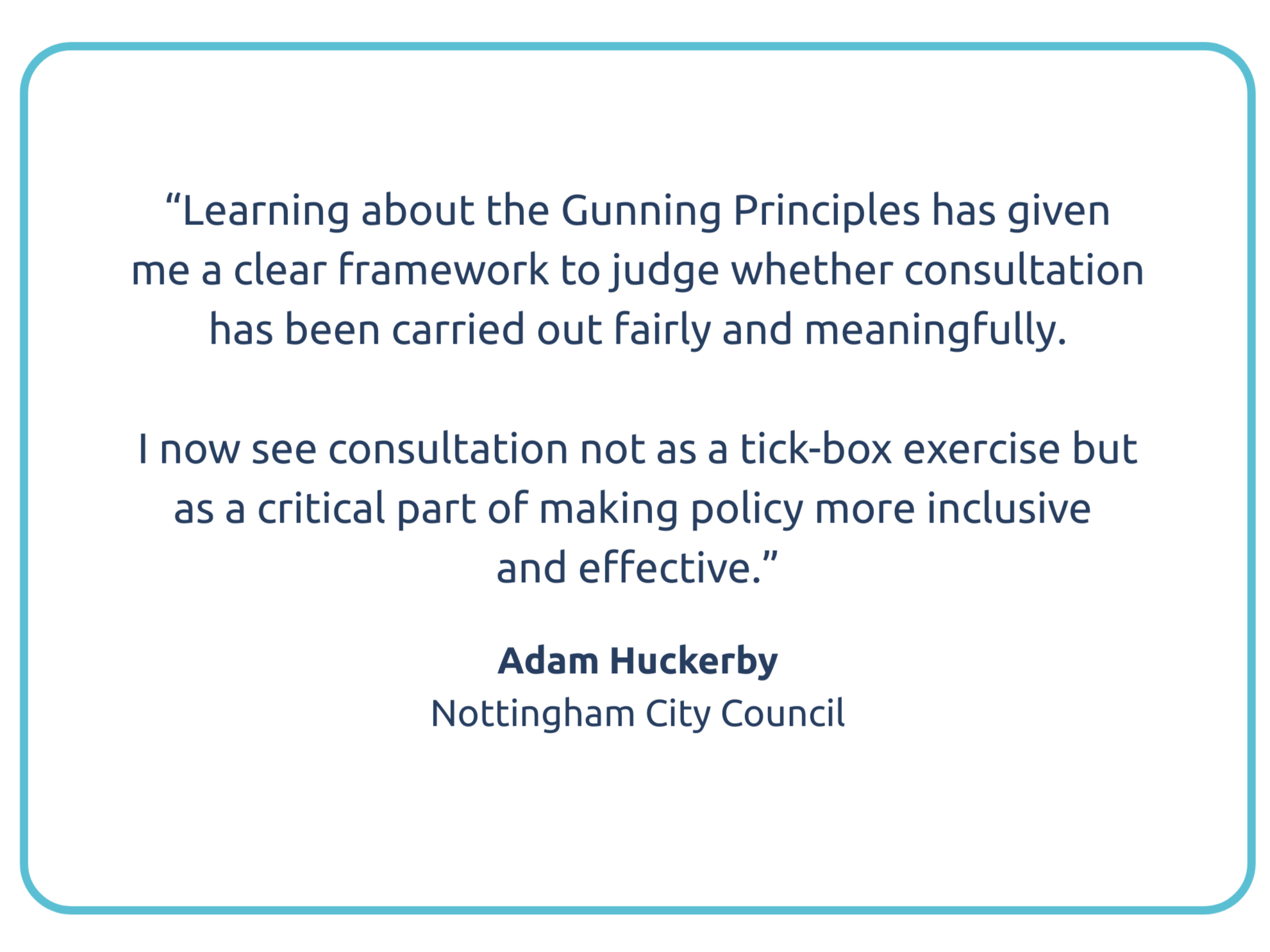 Quote from apprentice at Nottingham City Council