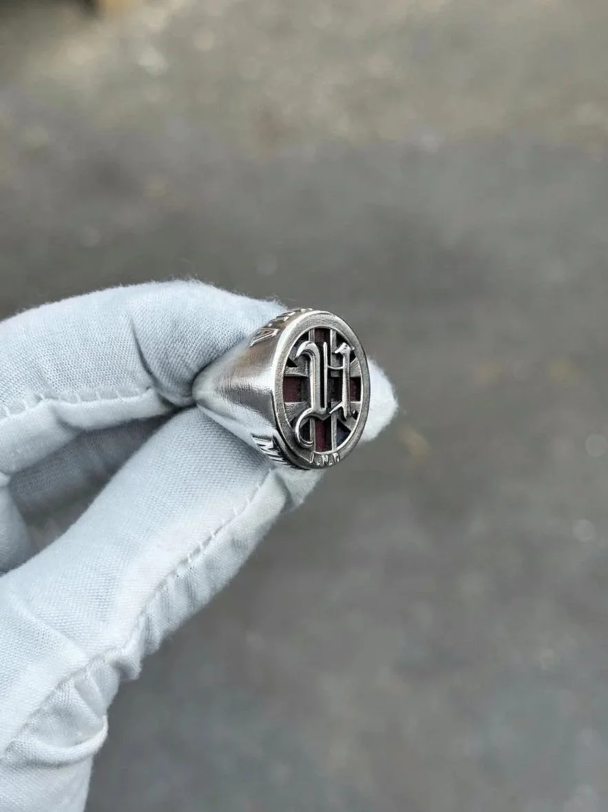 Ring for USHER, designed by fashion house Mowalola, and designed for manufacture and made by Sketchy Bones Collective.