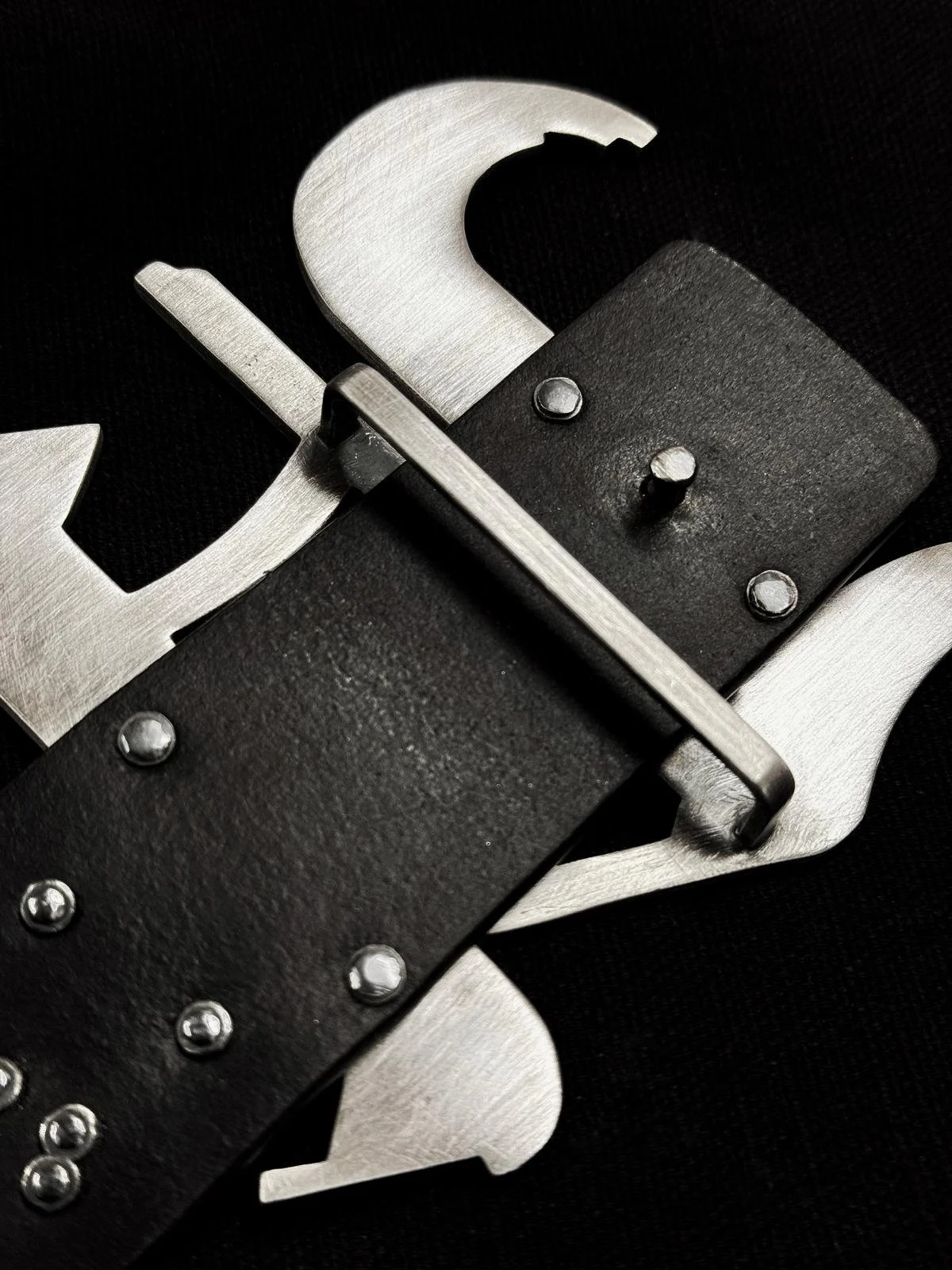 Belt for USHER, designed by fashion house Mowalola, and designed for manufacture and made by Sketchy Bones Collective.