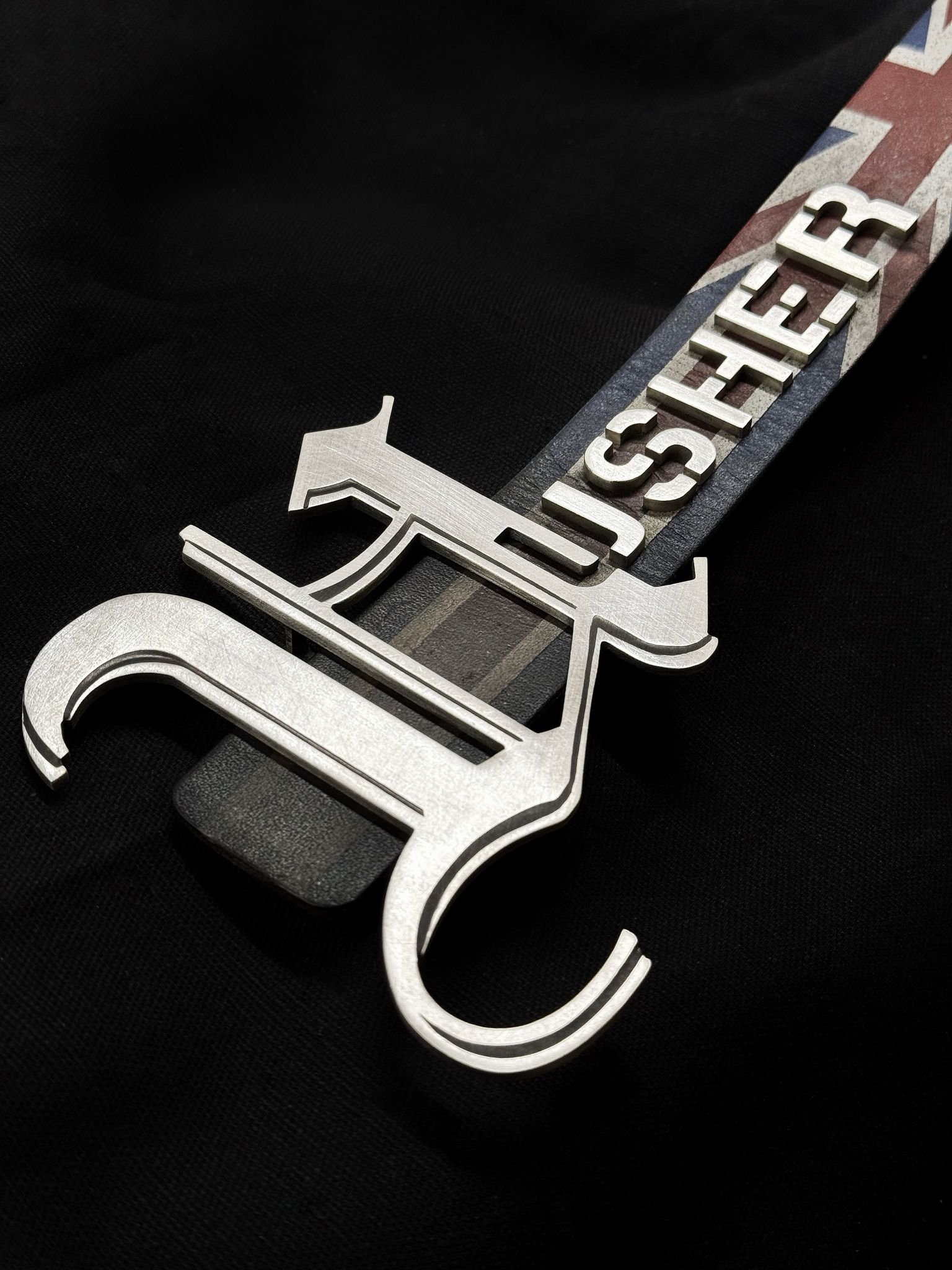 Belt for USHER, for the London show in his 2025 tour. Designed by fashion house Mowalola and designed for manufacture and made by Sketchy Bones.