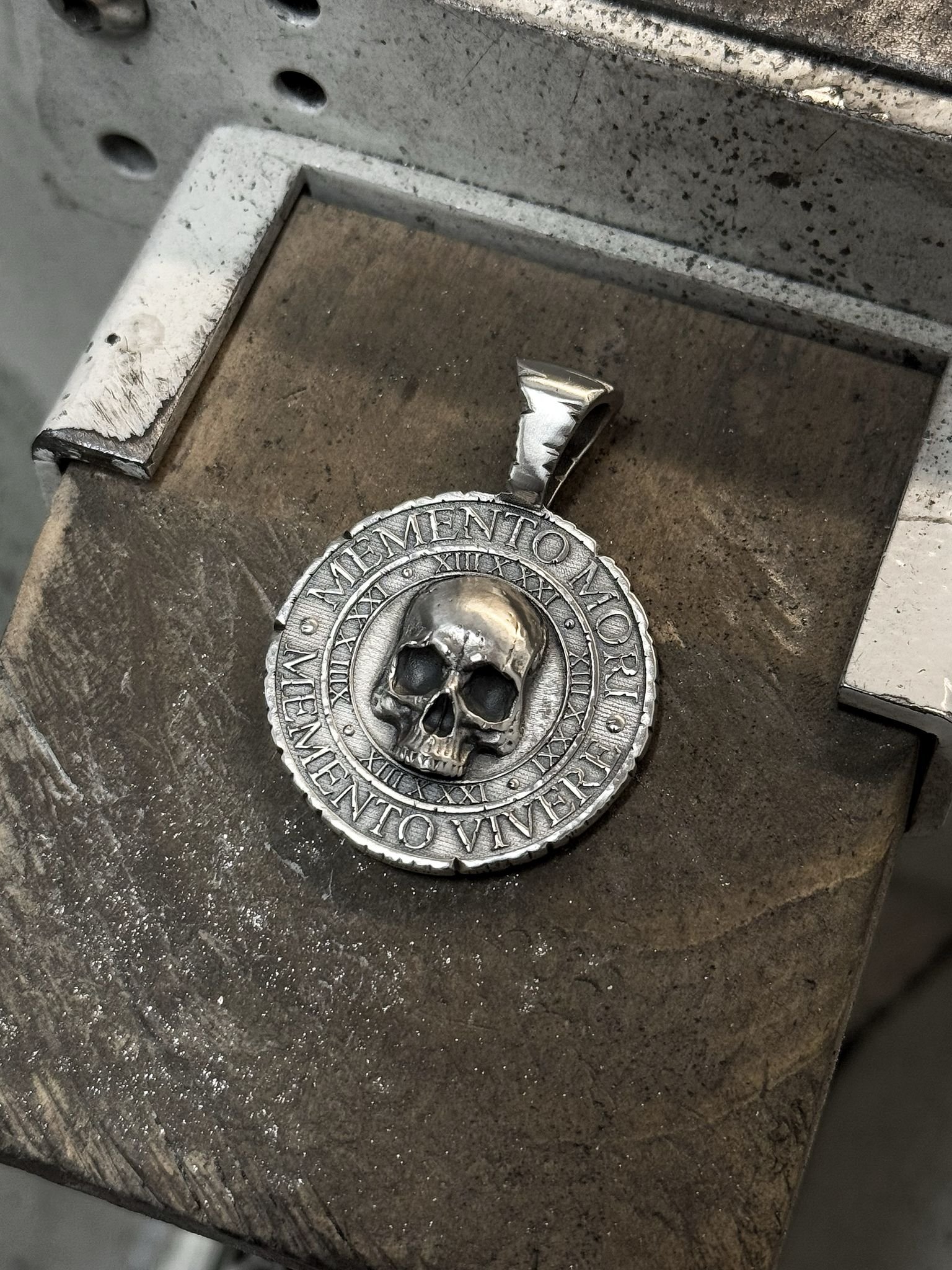 Custom coin pendant for an individual client, commemorating an extremely significant moment of their life.