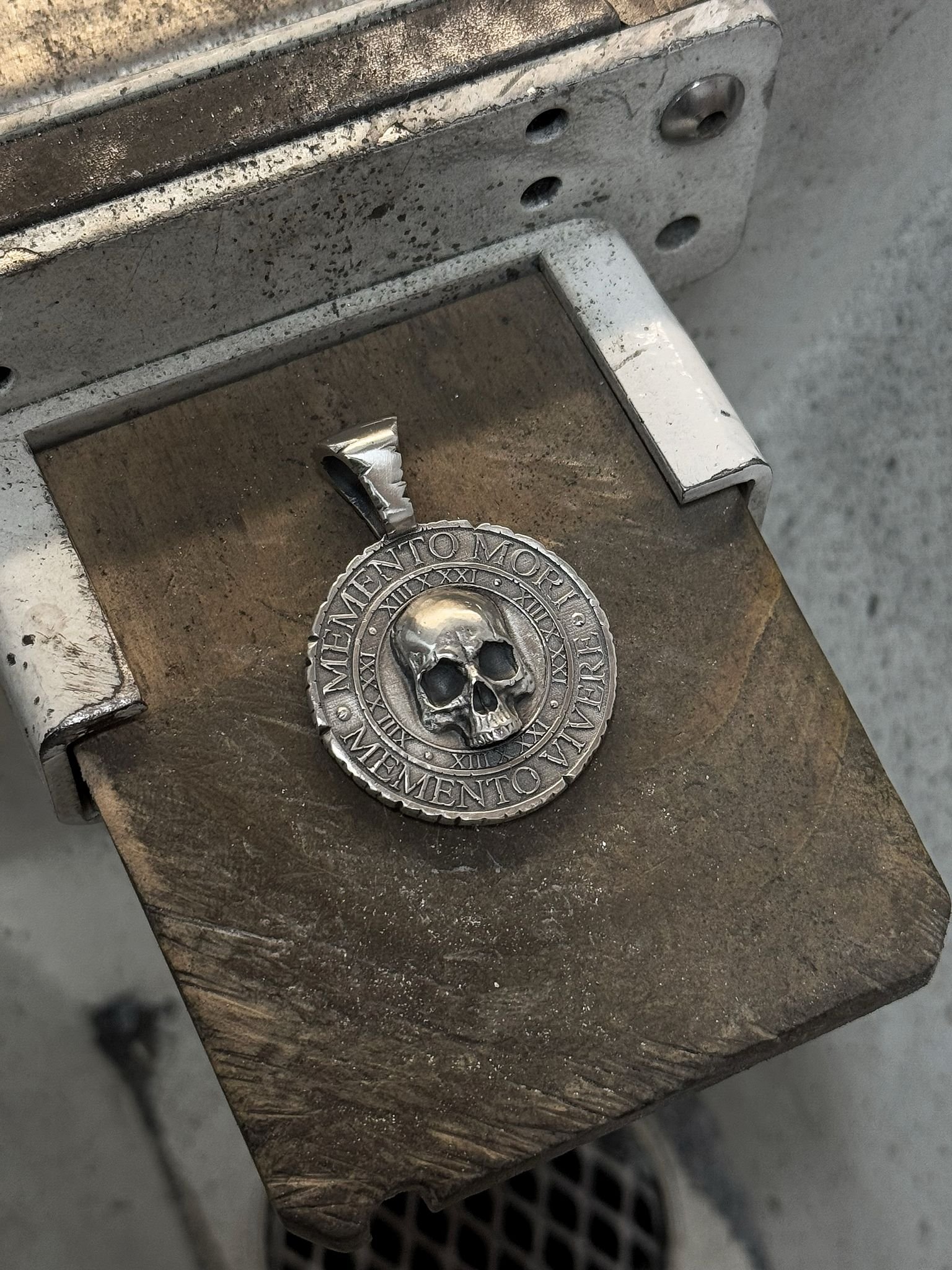Custom coin pendant for an individual client, commemorating an extremely significant moment of their life.